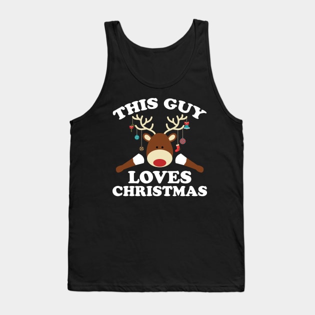 This Guy Loves Christmas Tank Top by nobletory